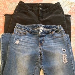 Cat & and Jack leggings denim Jeans stretchy 14 16